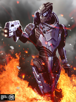 Illustration for article titled The Lovely (And Manly) Pin-Ups Of Mass Effect 2